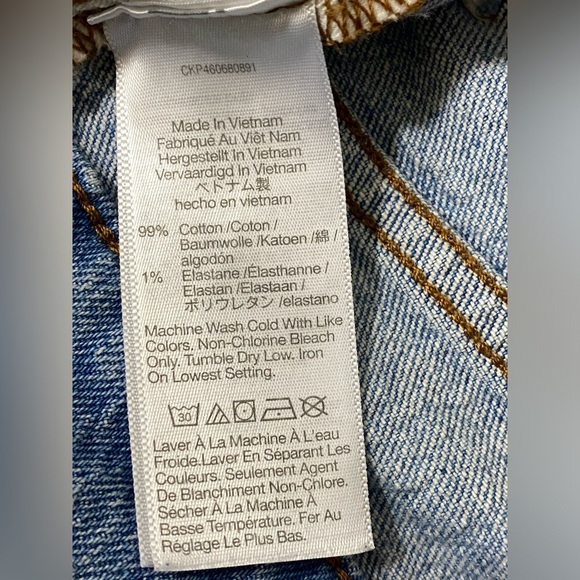 Madewell The Perfect Vintage Jean Stretch Raw Hem Size 27P - Picture 13 of 15